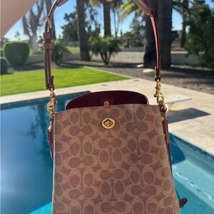 Coach Willow Signature Canvas Shoulder Bag